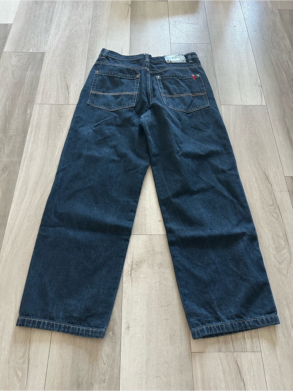 South Pole Men’s Relaxed Jeans - Dark Blue Denim
